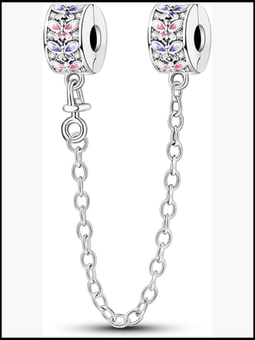925 Sterling Silver Charm Dangle Pendants Clip Beads for Bracelet Bow Knot Love